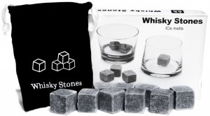 Whisky Stones Set of 9 Rounded Soapstone and Bag