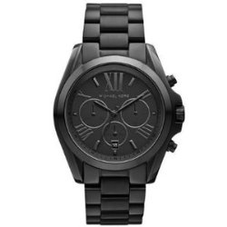 Michael Kors Bradshaw Chronograph Black Dial Black Ion-plated Mens Watch MK5550